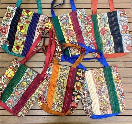 Kalamkari bag styling