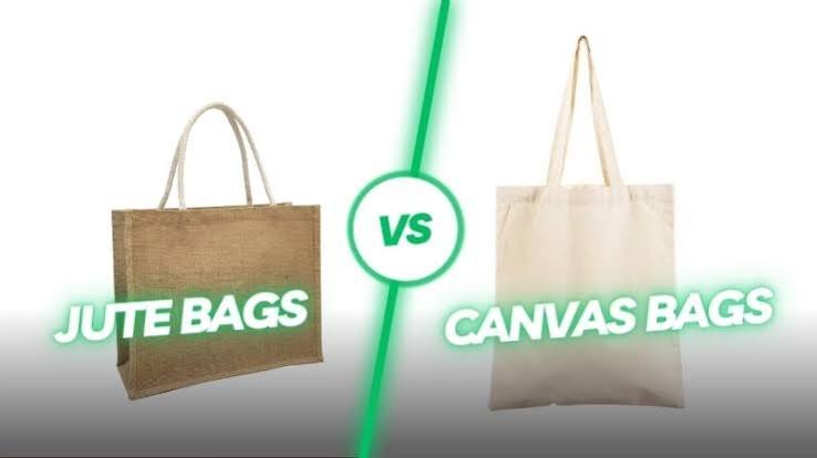 Jute vs Canvas tote bags comparison