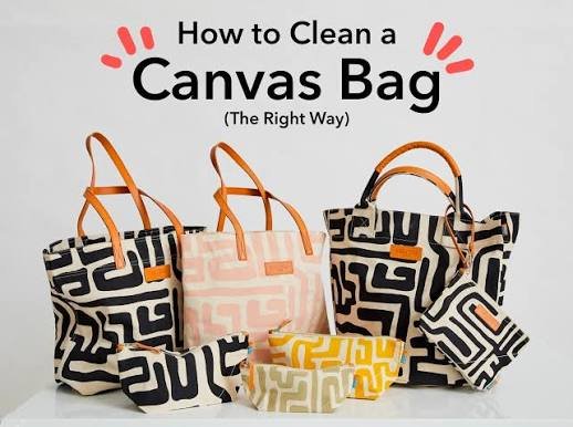 how to clean an embroidered bag - canvas bag example